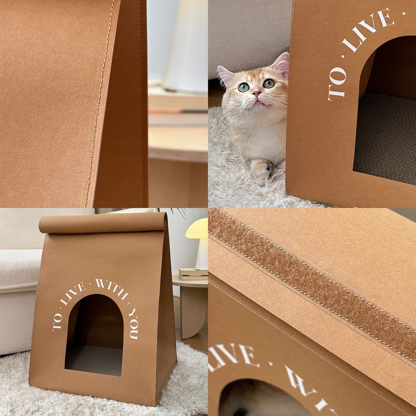 HoMings Pet Luxury Cat Scratching Board & Bed