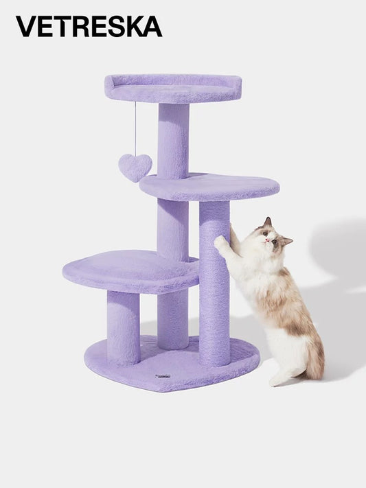 VETRESKA Heartpurrple Climber Cat Tree (4 Platforms)