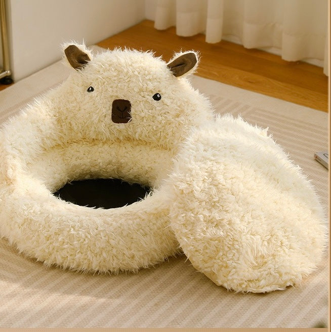 HoMings Pet Cozy Alpaca Bed