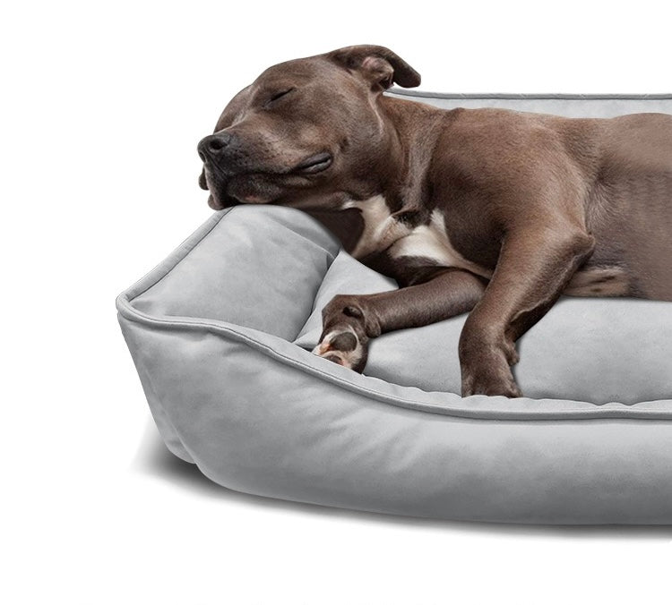 HoMings Pet Waterproof Artificial Leather washable Dog Sofa Dog Bed