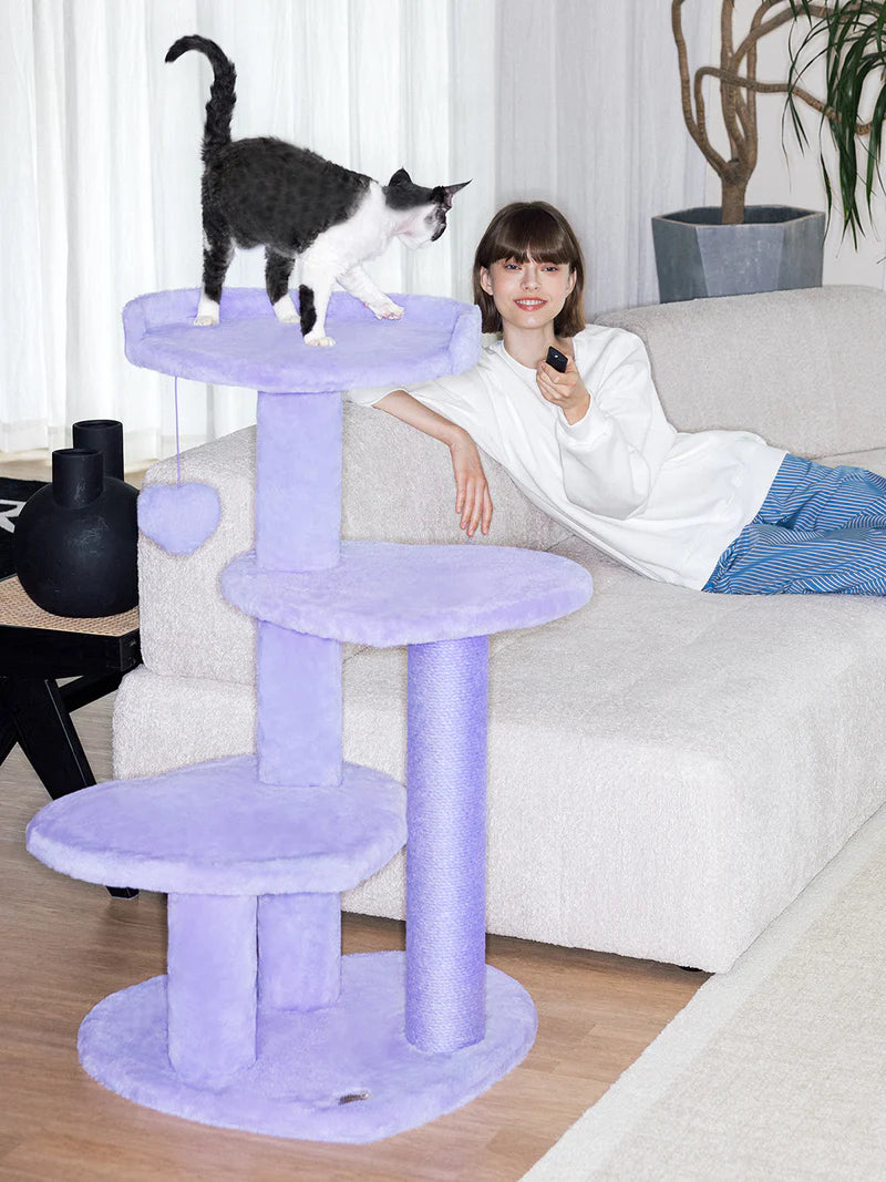 VETRESKA Heartpurrple Climber Cat Tree (4 Platforms)