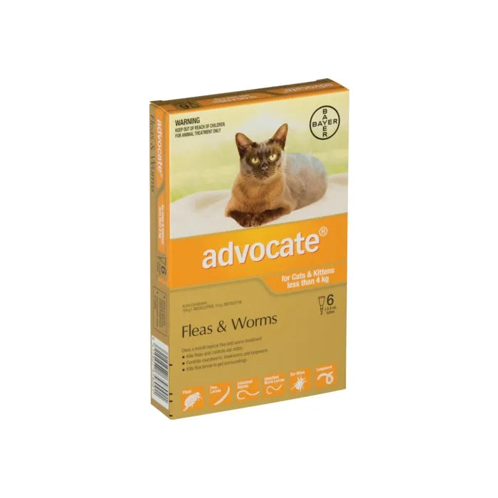 Advocate Flea Treatment For Cat 0-4kg (6 Packs)