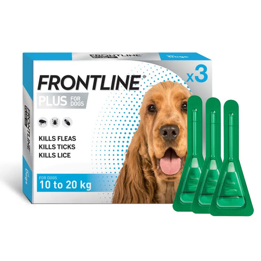 Frontline Plus Flea Treatment For Dog 10-20kg (3 packs)