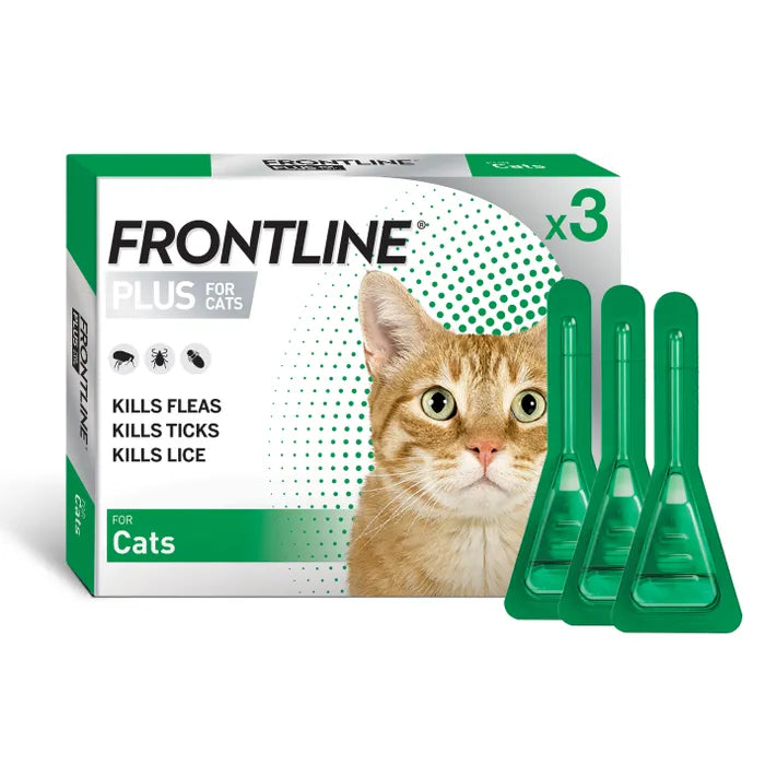 Frontline Plus Flea Treatment For Cat (3 packs)