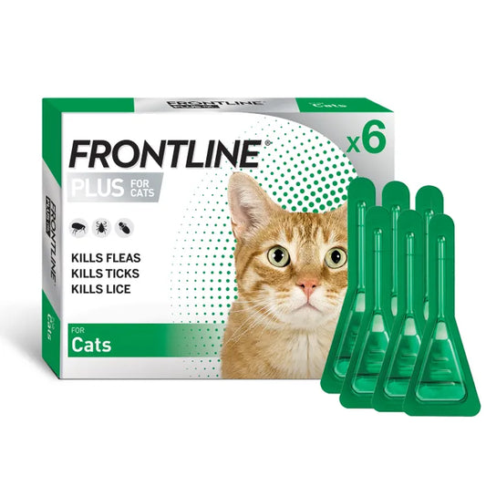 Frontline Plus Flea Treatment For Cat (6 packs)