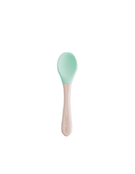 CHICHI PAWS Reusable Silicone Spoon for Cat/Dog Green