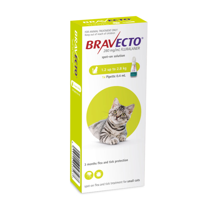 Bravecto Flea Treatment Spot-on For Cat 1.2-2.8kg