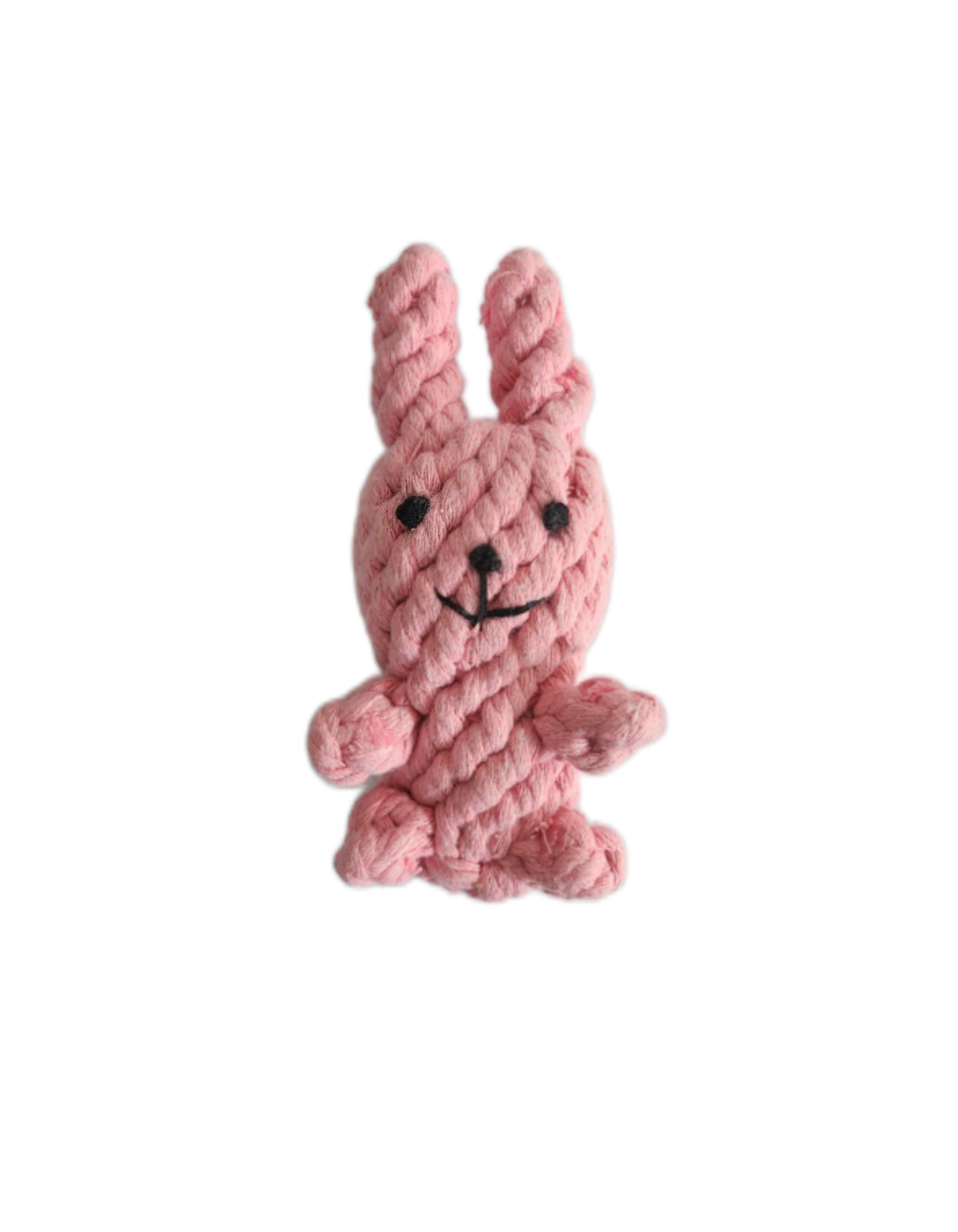 HoMings Pet Pink Rabbit Weaving Chew Toy for Dog