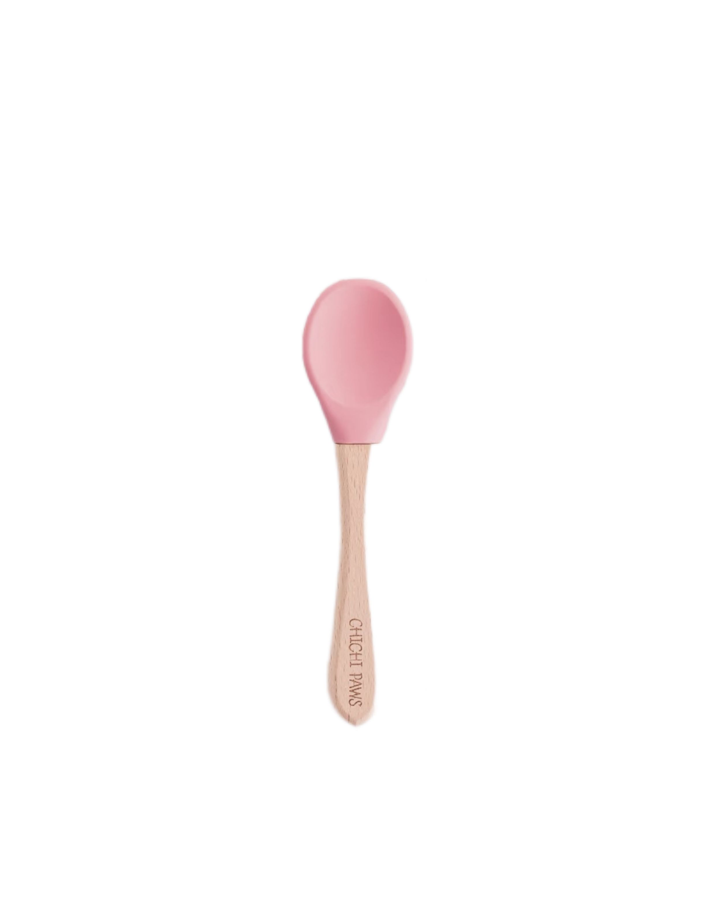 CHICHI PAWS Reusable Silicone Spoon for Cat/Dog Rose