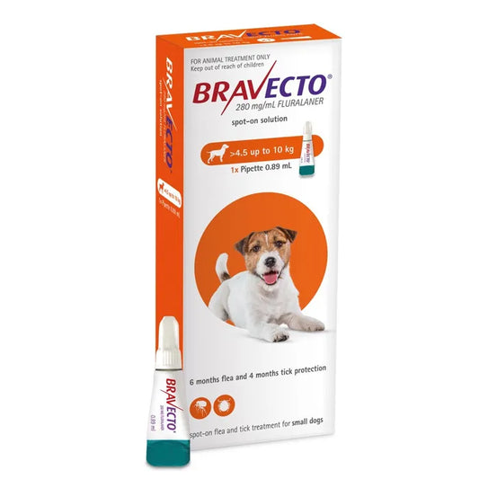 Bravecto Flea Treatment Spot-on For Dog 4.5-10kg