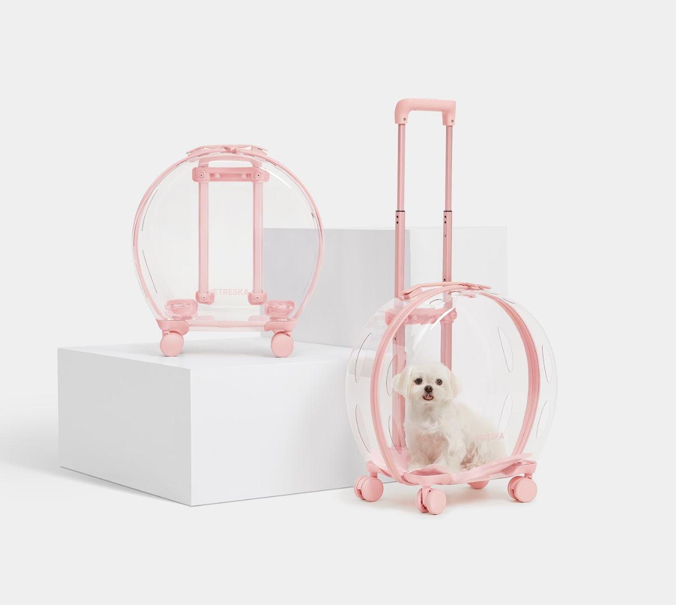 VETRESKA Bubble Pets Luggage (Peach)