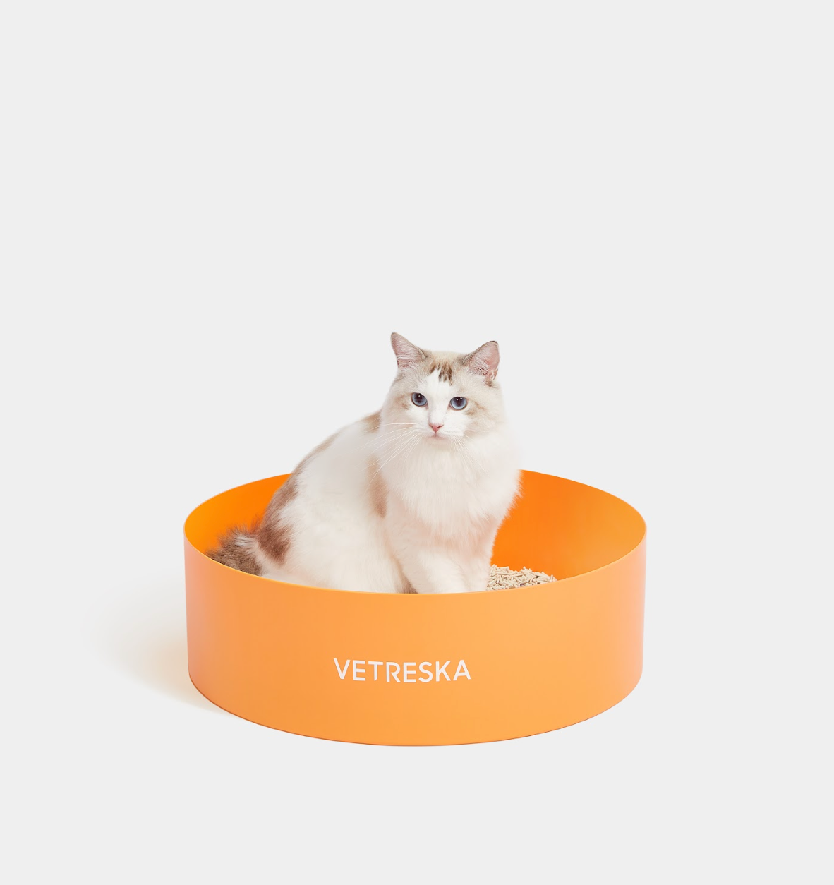 VETRESKA Tangerine Cat Litter Tray