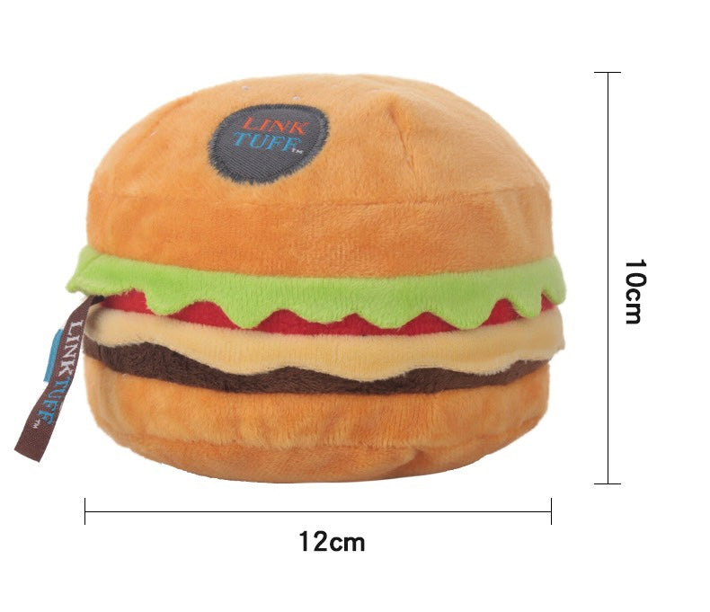 LinkTuff Fast Food Plush Dog Toy