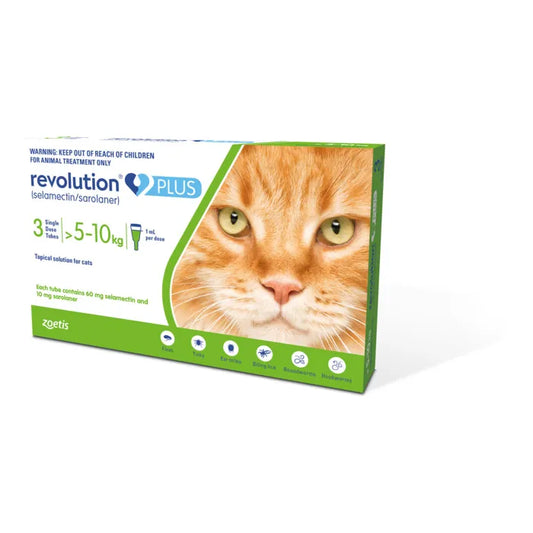 Revolution Flea Treatment for Cat 5.1-10kg (3 packs)