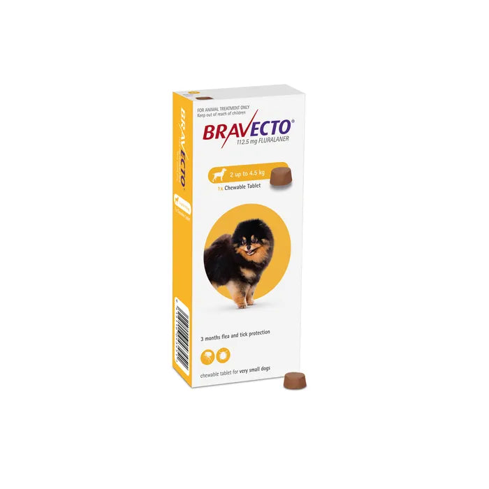 Bravecto Flea Treatment Chew For Dog 2-4.5kg