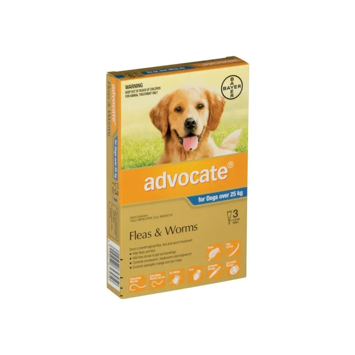 Advocate Flea Treatment For Dog over 25kg (3 Packs)