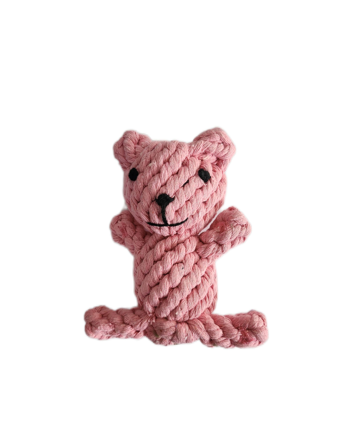 HoMings Pet Pink Bear Weaving Chew Toy for Dog